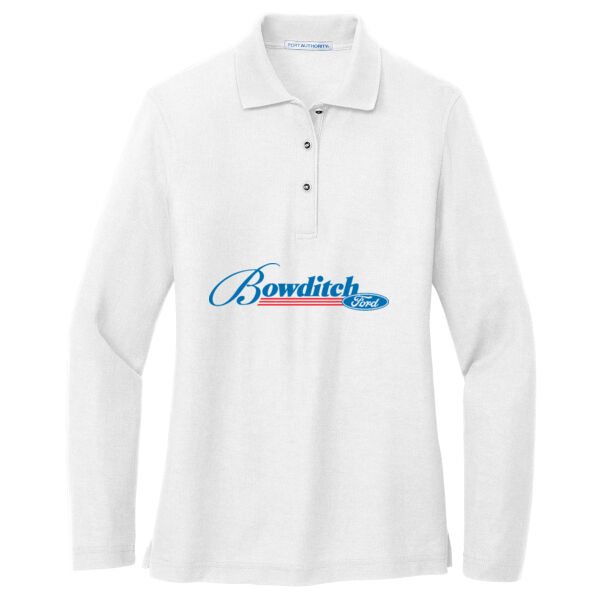 Ladies - DP Ladies Silk Touch™ Long Sleeve Polo Thumbnail