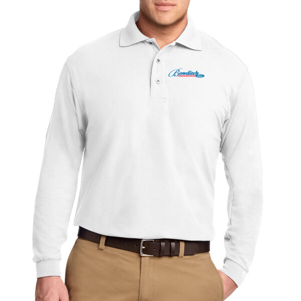 Mens - DP Silk Touch™ Long Sleeve Polo Thumbnail